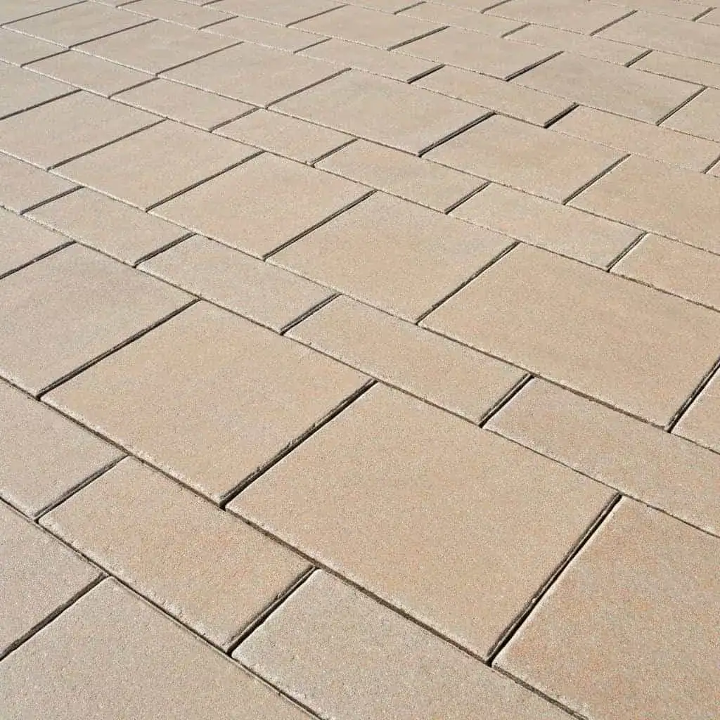Satin Finish paver sealer example — Florida hardscaping