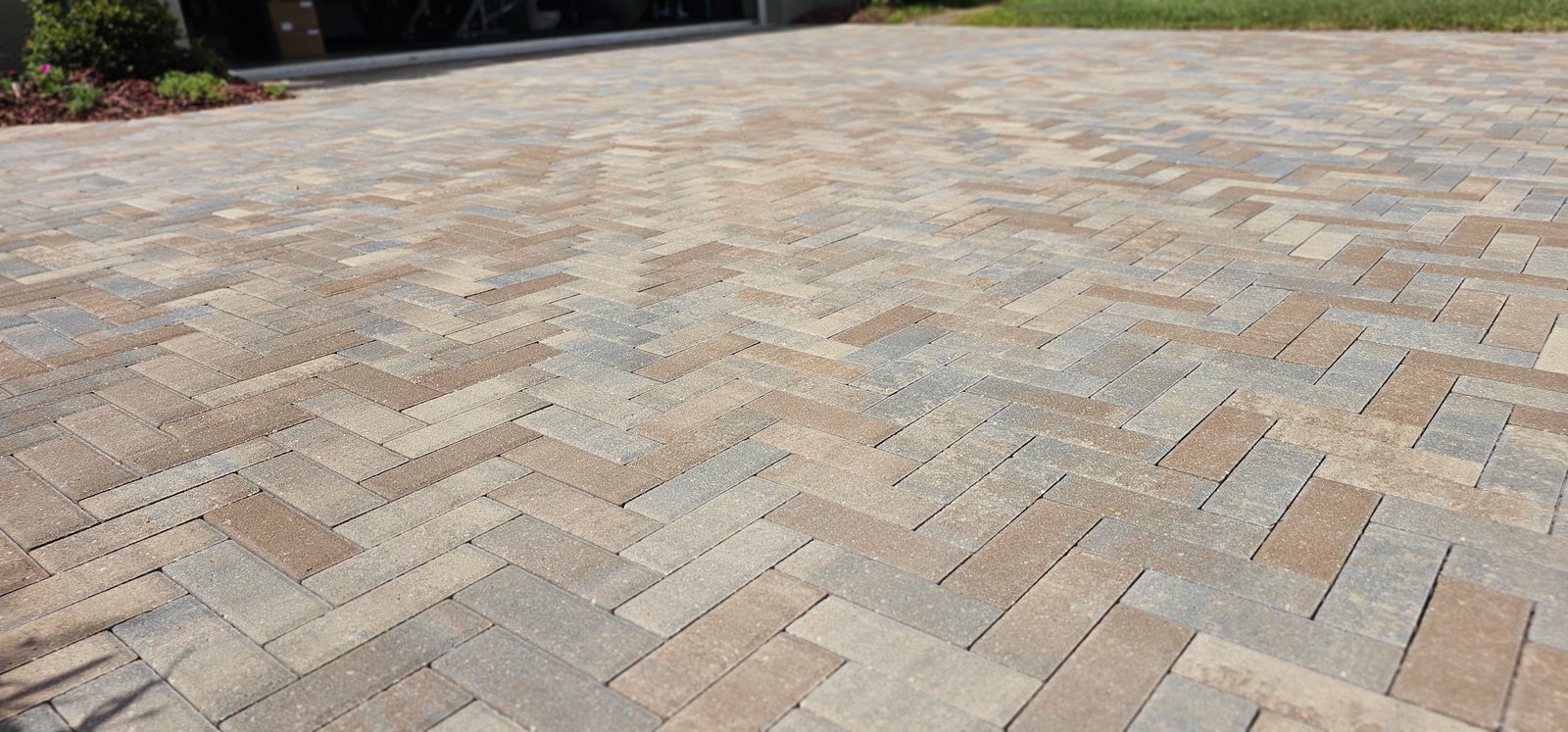 Concrete Paver Color Restoration & Joint Stabilization