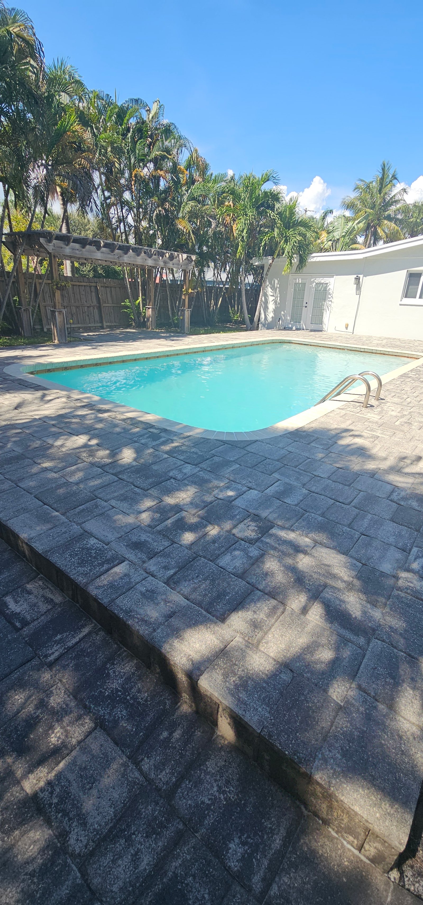 Pool Deck Paver Cleaning & Anti-Fungal Sealing